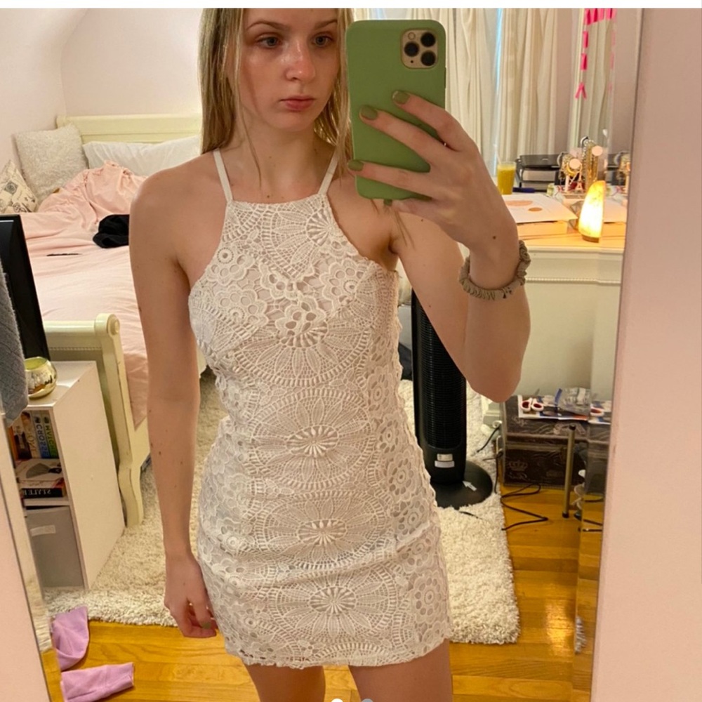 Francesca’s White Lace Dress